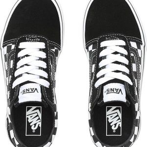 Vans Black/White Checker Youth Size 4